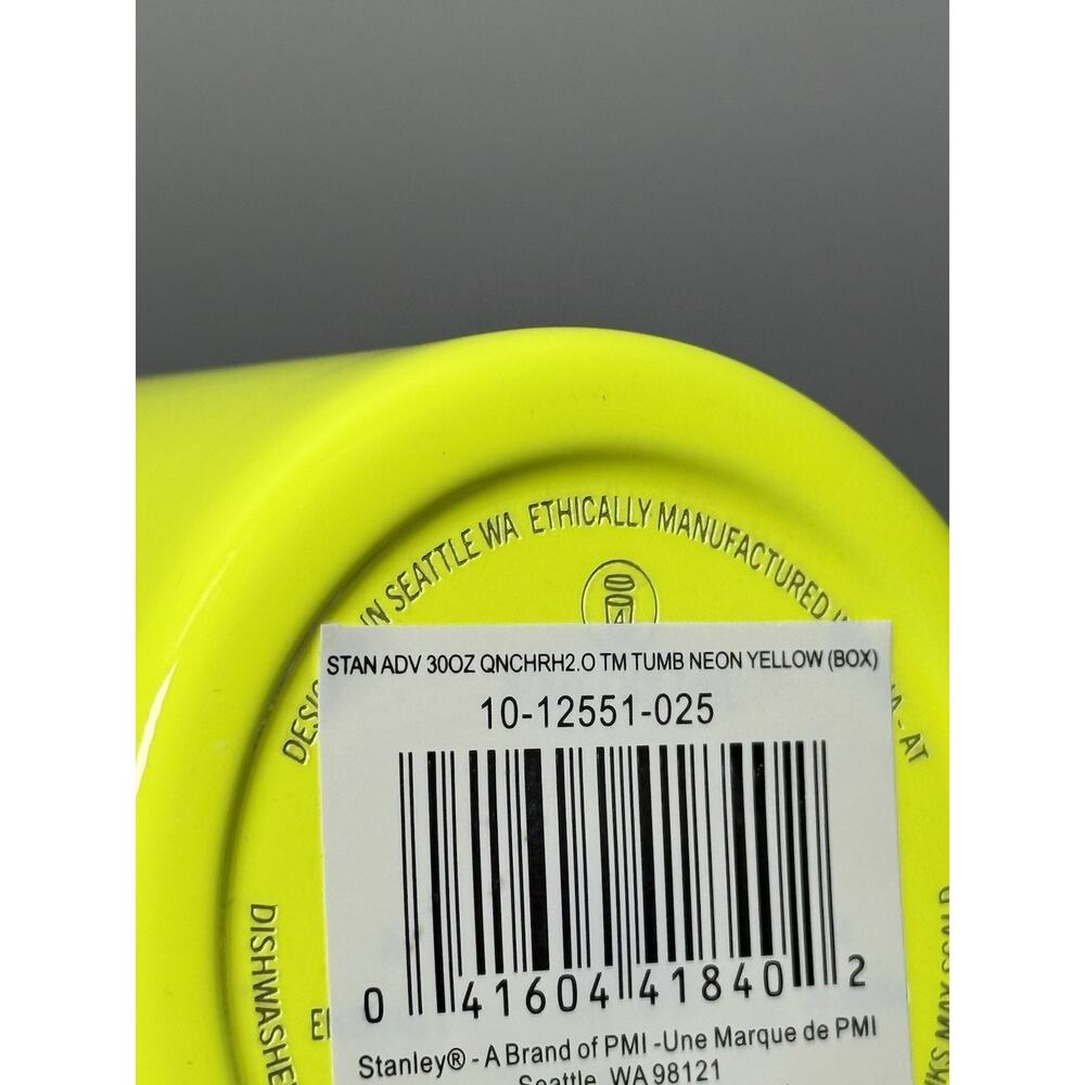 Stanley Limited Edition GREEN NEON YELLOW NEON 30oz Quencher Tumbler Set BNWT - Picture 14 of 15